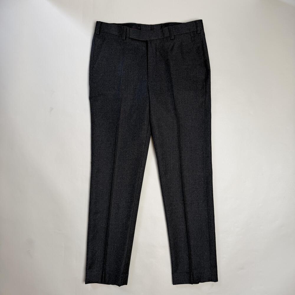 Raymond Pants Mens 34x29 Gray Wool Flannel Lined Classic Fit Dress Trousers
